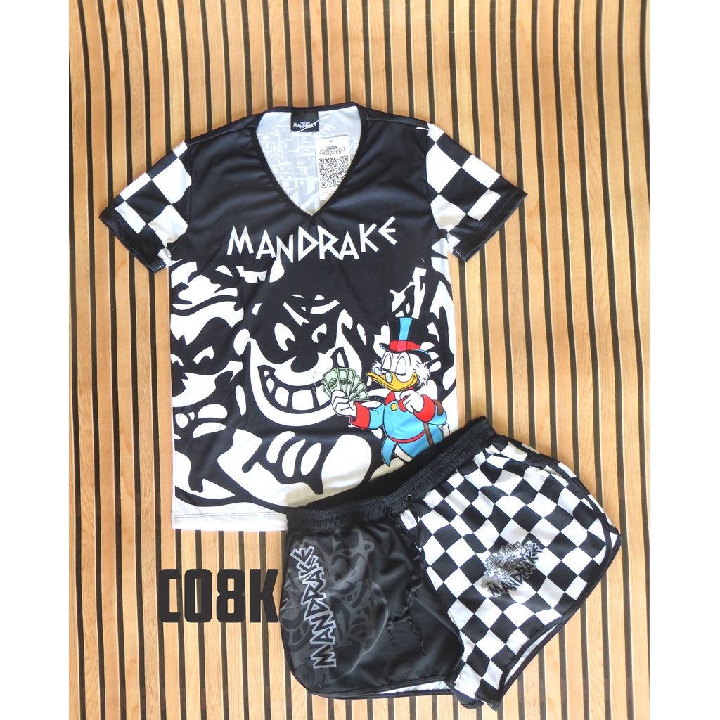 Kit Império Mandrake Cria de Quebrada Favela babylook + Short Cod30