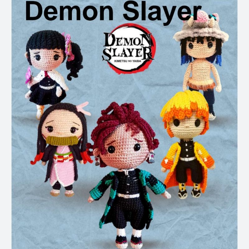 Demon slayer| Kimetsu no Yaiba anime - amigurumi crochê