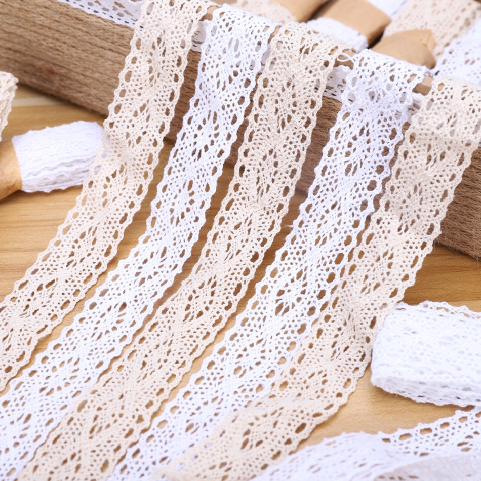 2M 2.8cm White Cotton Lace Trim Ribbon Crafts Para Costura De Tecido De  Renda Natural De Bricolage Festa De Aniversário De Casamento Em Casa  Decoração