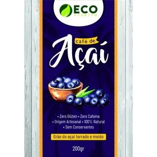 1 Und Cafe De Açai 200gr Diabete Pressão Alta Original Eco Viveiro