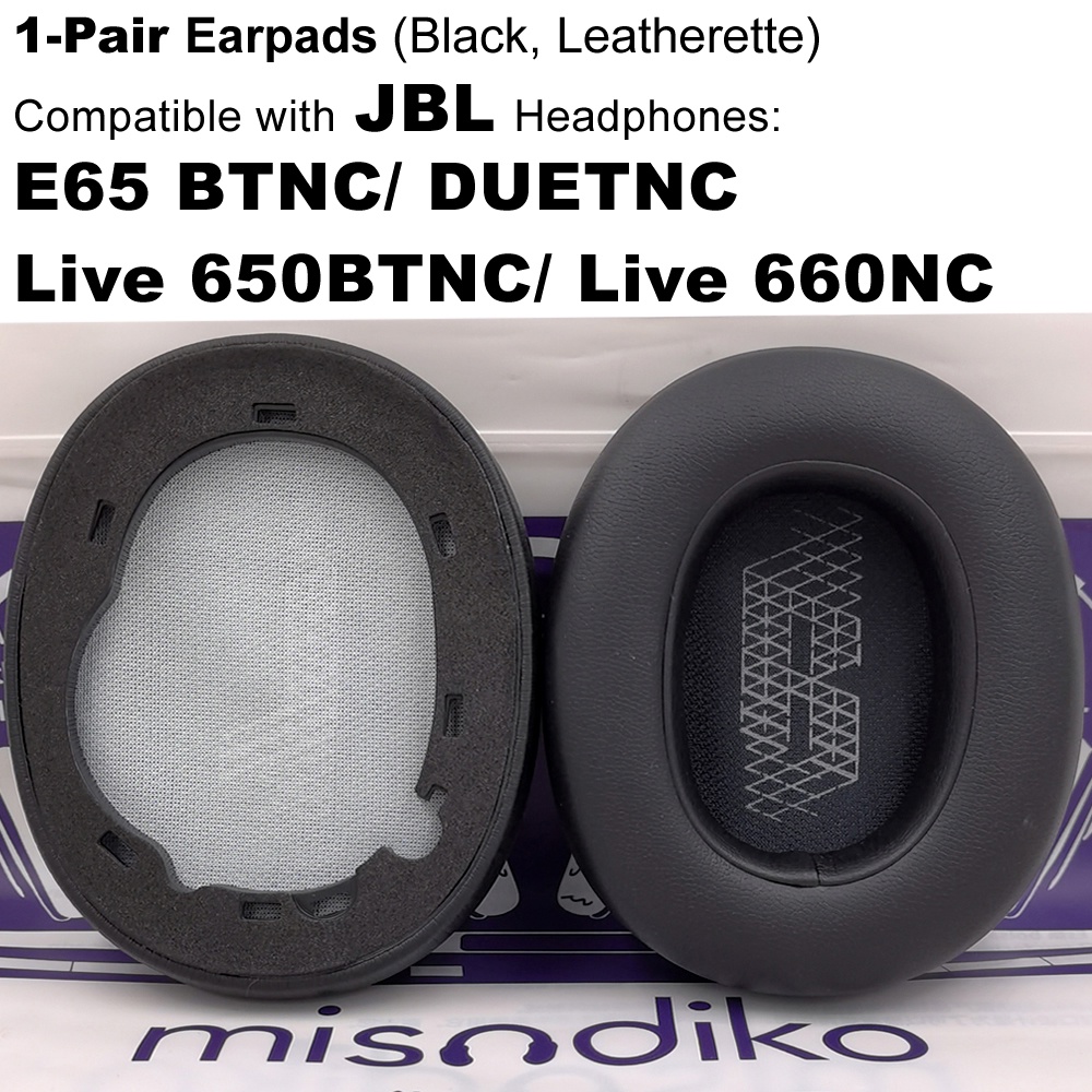 Almofadas De Substituição Para Fone De Ouvido JBL E65 BTNC Wiisodiko , Duet NC , Live 650BTNC 660NC Fones