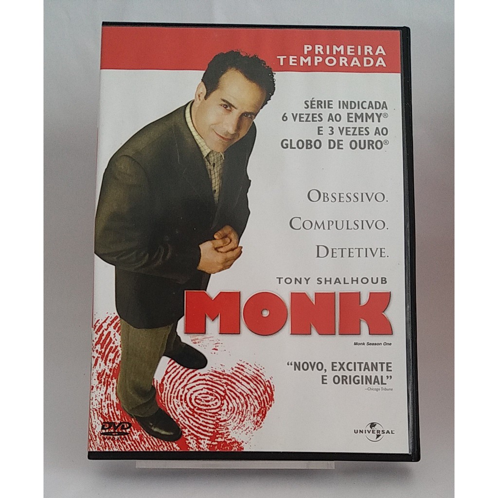 DVD MONK - TEMPORADAS - 1, 2, 3, 4, 5, 7, 8 - ORIGINAL BOX