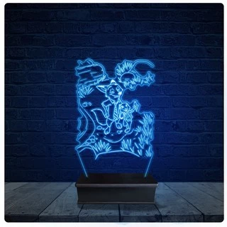 Luminária Led Acrilico Abajur - Zootopia 2