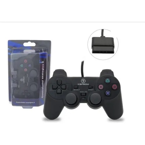 Manete Controle Play Ps2 Kapbom Com Fio Usb Joystick