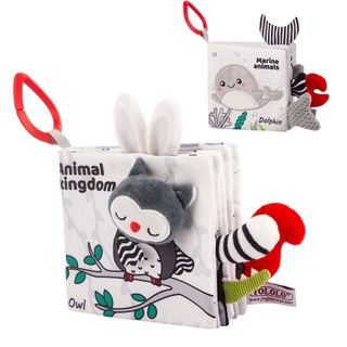 Brinquedo Educativo Livro de Pano Sensoriais Para Bebês de 0 a 12 Meses