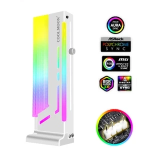 Suporte Placa de Vídeo Branca ARGB Controlável 5v 3 Pinos