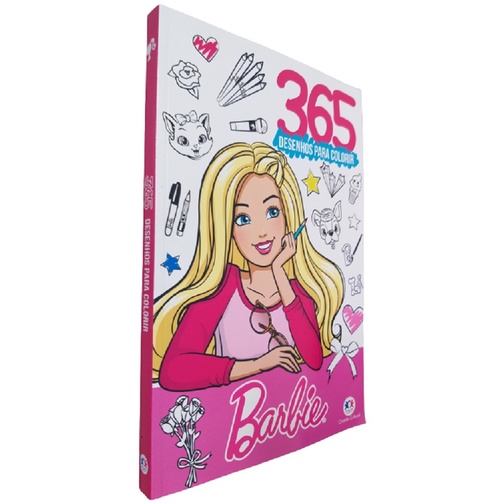 50 Desenhos Para Pintar E Colorir Barbie - Folha A4 Inteira! 1 Por
