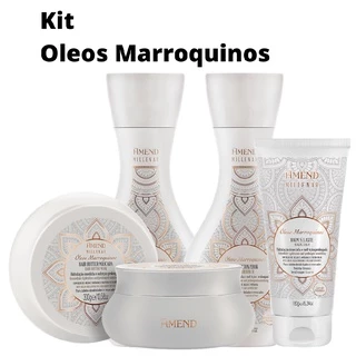Kit Amend Oleos Marroquinos Shampoo Condicionador Balm e Máscara