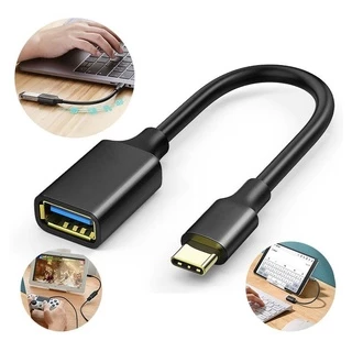 Adaptador Cabo Otg Usb Tipo-C Para Celulares Pendrive Teclado Mouse Mobilador Transferência Rápida em Oferta na Shopee