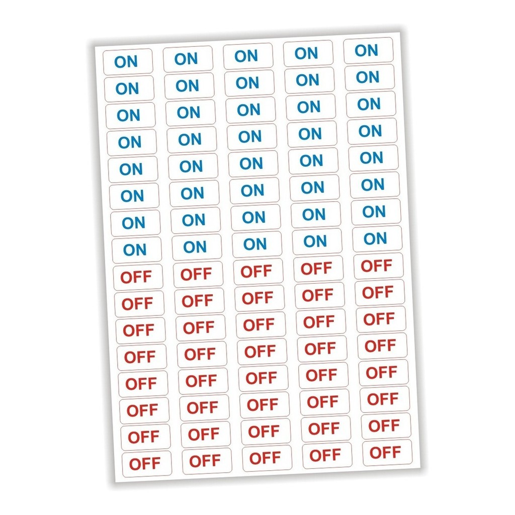 Etiqueta Adesivo Ligado Desligado On Off | Shopee Brasil