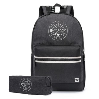 Mochila Escolar Hang Loose Reforçada Estojo Faculdade