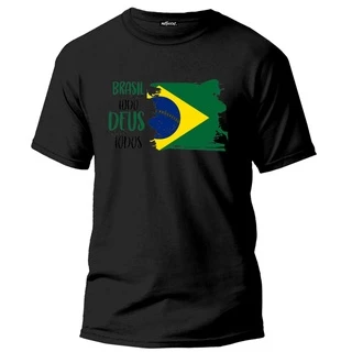 Camiseta Brasil Acima De Tudo Deus Acima De Todos Eleições 2022