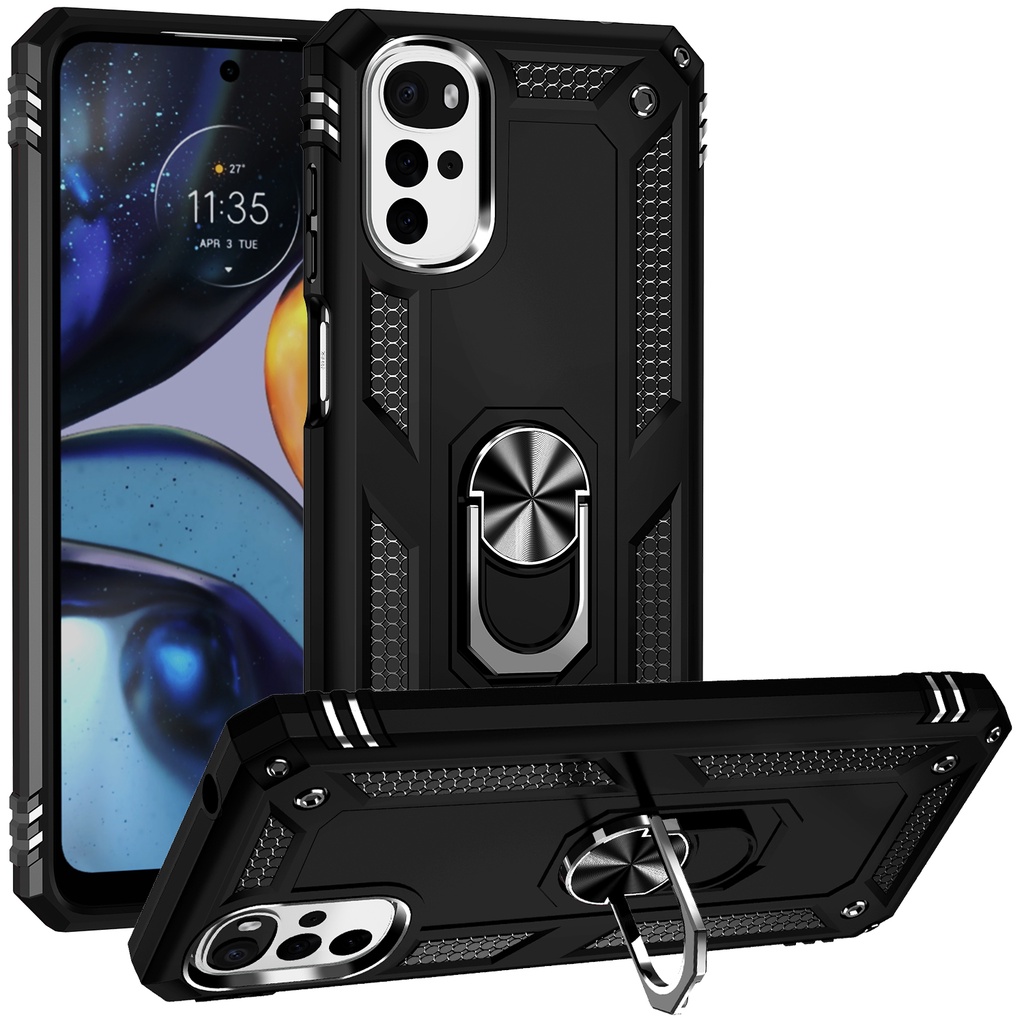 Garozckir Cover per Moto G22, Flip Custodia Portafoglio Caso Libro Pelle PU e TPU Silicone, Ultra Sottile con Chiusura Magnetica e Tasca per Carte Wallet Caso (Blu