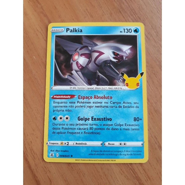 Card Pok Mon Palkia Lend Rio Foil Shopee Brasil