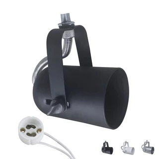 Spot p/ Lampada Dicroica LED P/ Trilho Perfilado Eletrocalha Sobrepor em Aluminio Gu10 Direcionavel