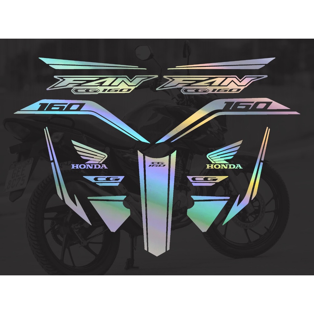 Adesivos Moto Honda Cg Fan 160 2018 2019 2020 Faixa Vermelho