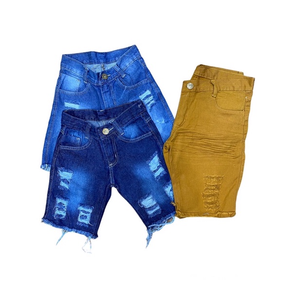 Bermudas infanto store juvenil masculina jeans