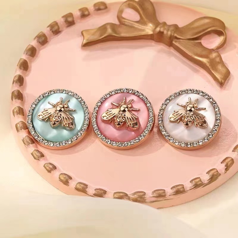 10 Peças Botões De Luxo Rhinestone Moda Vestuário Botão Camisa ...
