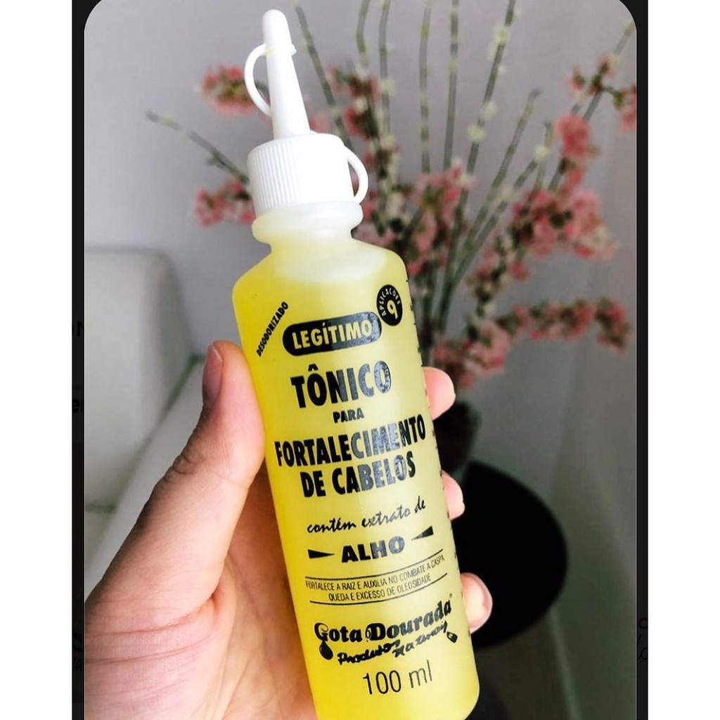 Tônico para Fortalecimento de Cabelos Gota Dourada / Tônico com Extrato ...