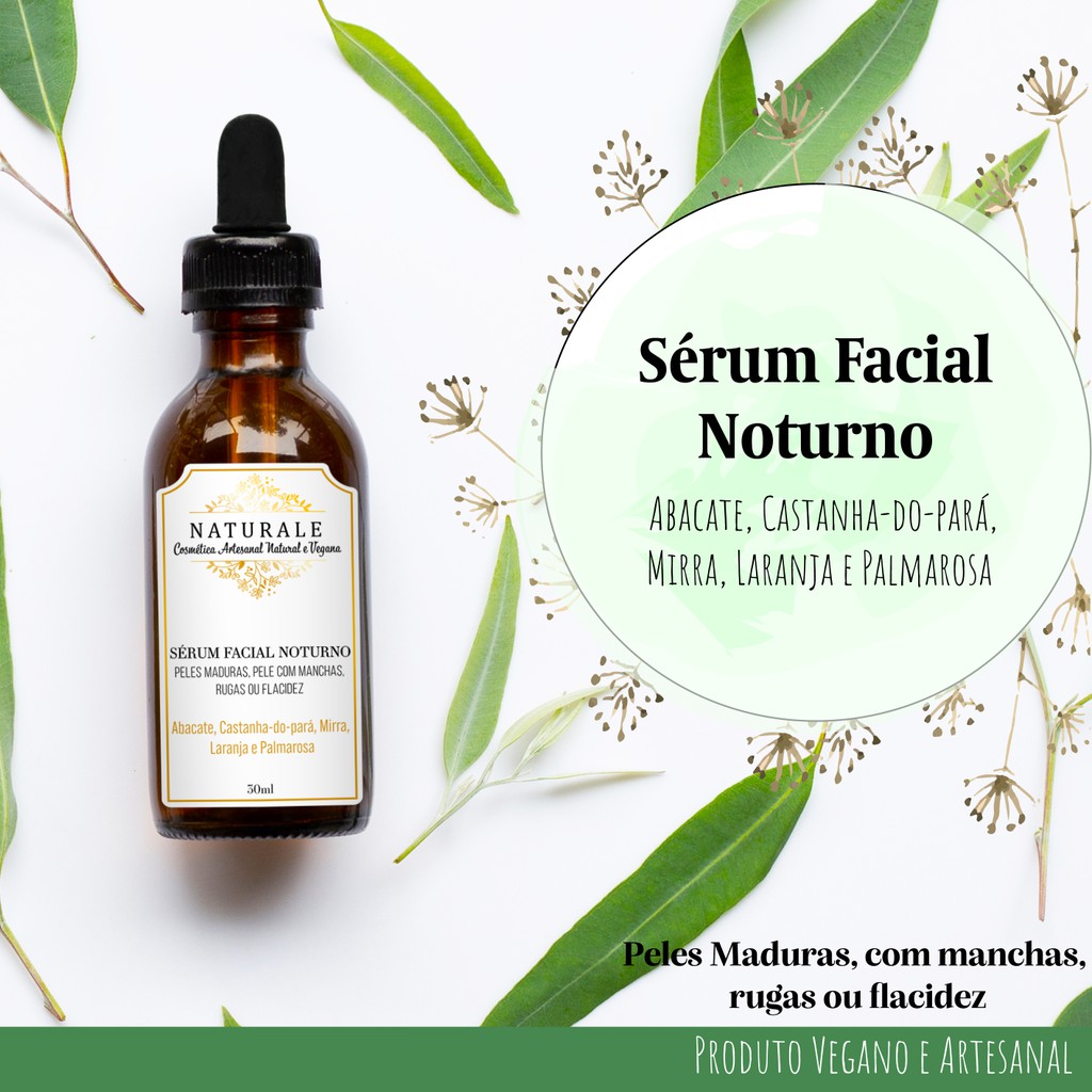 Sérum Facial Noturno para Peles Maduras, Flácidas e com Manchas ...