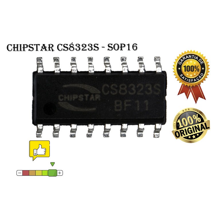 Ci Cs8323s Chipstar - Cs 8323 - Cs 8323s Amplificador - Saída De Som ...