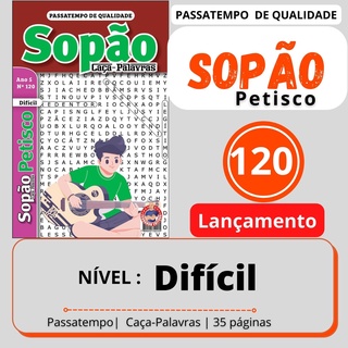 Sopão Caça Palavras Nível Difícil Edição nº 120 - Mini71 na Web