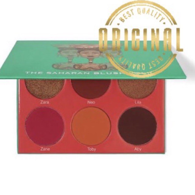 Paleta Juvias Place The Saharan Blush Palette Vol. 1 original Shopee