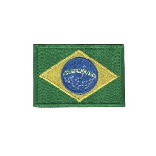 Patch Brasil Emborrachados - Bandeira do Brasil Emborrachada Tradicional