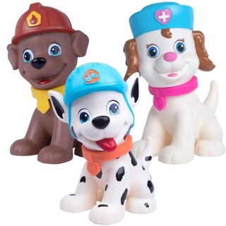 Compre Kit 3 Pelúcias 30Cm Zuma, Rocky E Rubble - Patrulha Canina