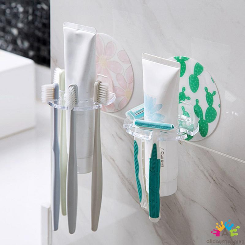 Porta-Escova De Parede Multifuncional Dentes | Shopee Brasil