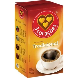 Café tradicional vácuo 250g cada - 3 Corações