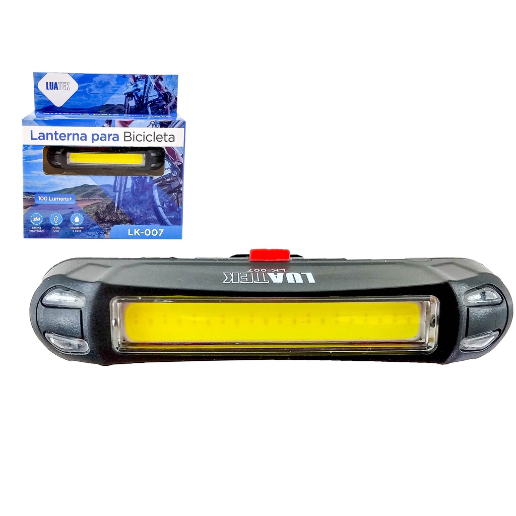 Lanterna LUATEK 100 Lumens LK-007 Recarregável USB Nova Traseira