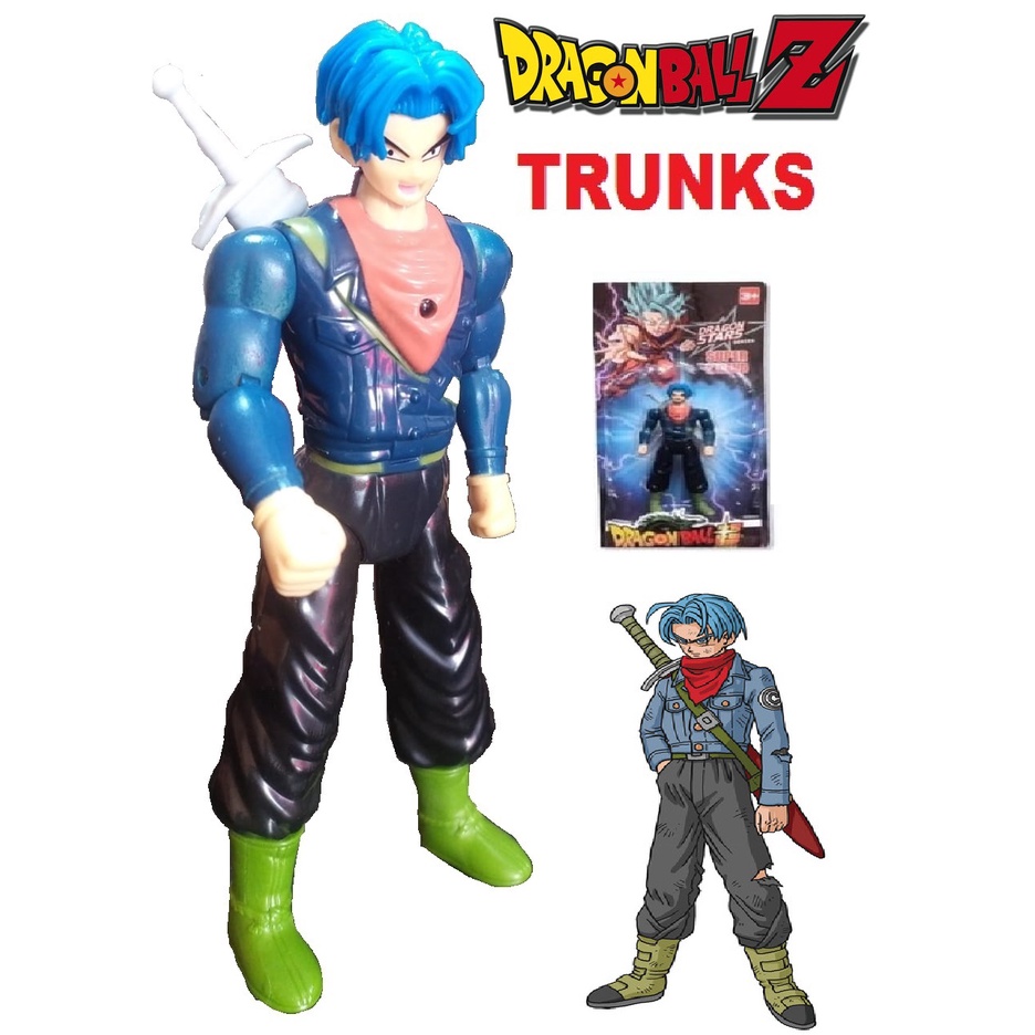 boneco trunks dragom ball z articulado com led 17 cm | Shopee Brasil