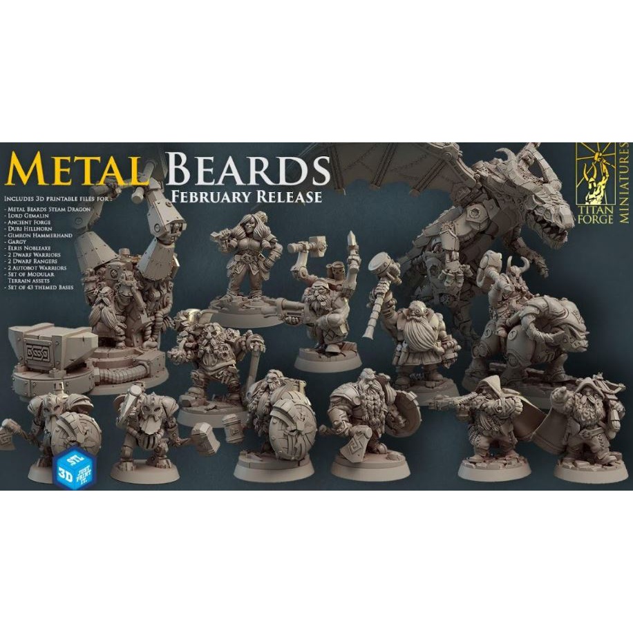 Miniatura para RPG “ANÕES DE METAL – TITAN FORGE