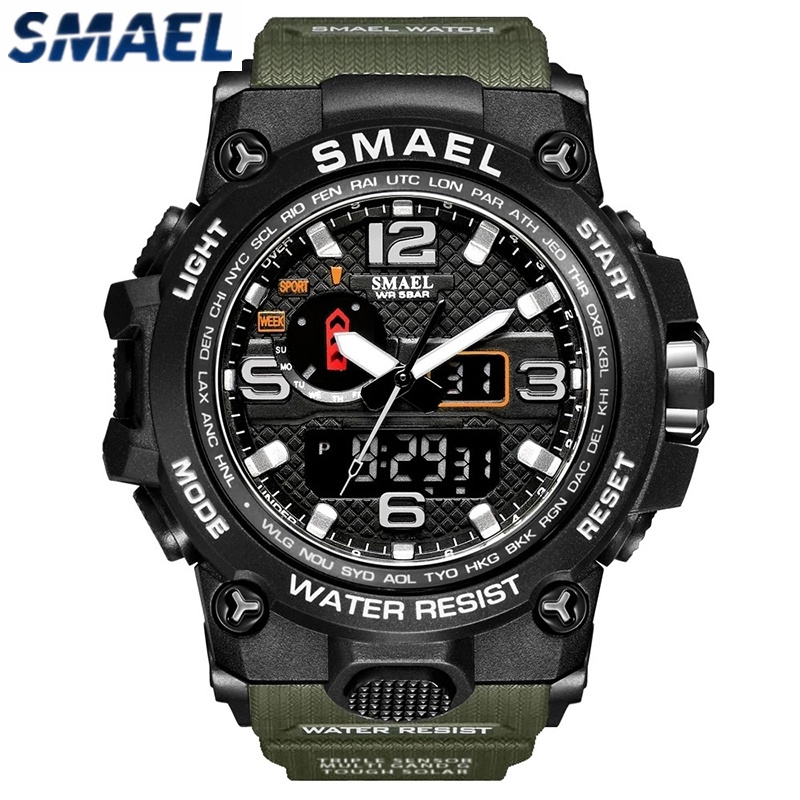 SMAEL Relógio Marca Original Casual À Prova D Água Quartzo