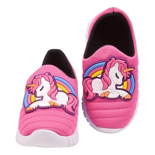 Tênis Infantil Menina Meia Calce Fácil Leve Flexível Confortável Anatômico PLOC P14 - UNICÓRNIO em Oferta na Shopee