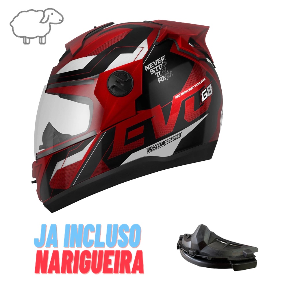 Capacete Moto Fechado Pro Tork Evolution G8 Evo 788 Masculino Feminino Motoqueiro Moto Boy Universal Lançamento Promoção Oferta Verde Turqueza