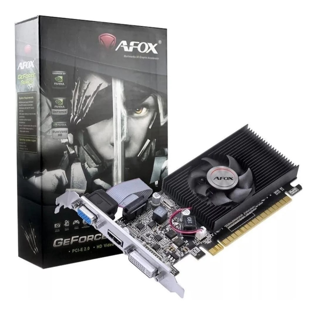 Placa de video afox geforce gt730 4gb hdmi, dvi, vga - Imagem Hitech