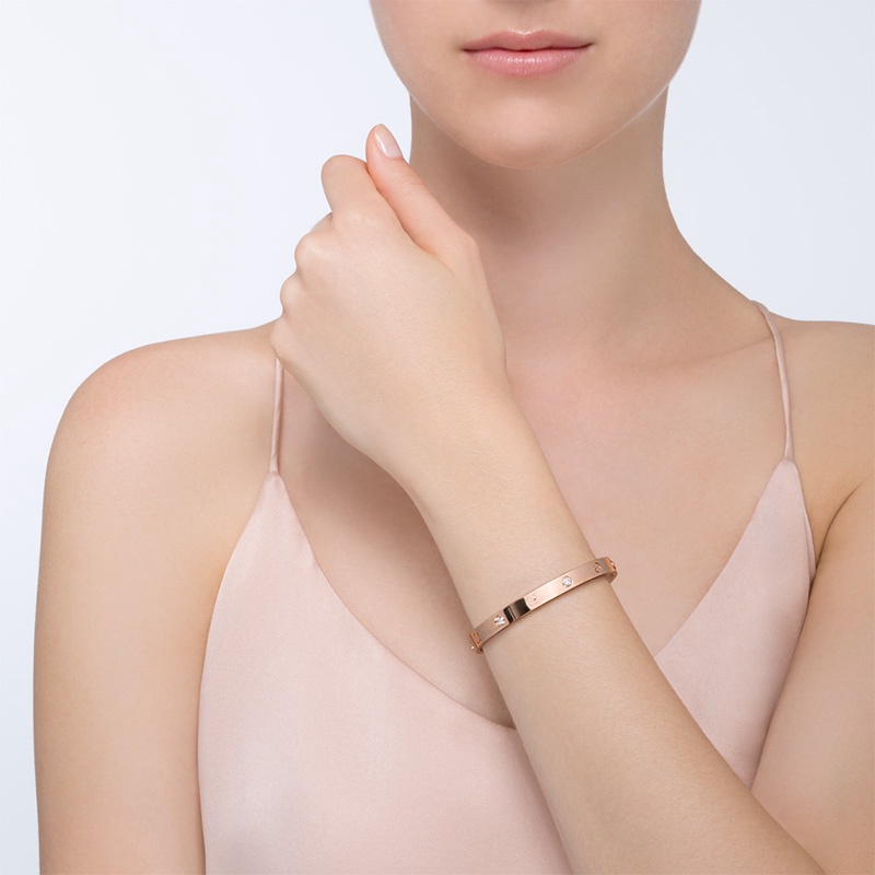 【30％OFF】 Com Diamantes Com Love Pulseira Uma Pode Fenda De Chave 小物