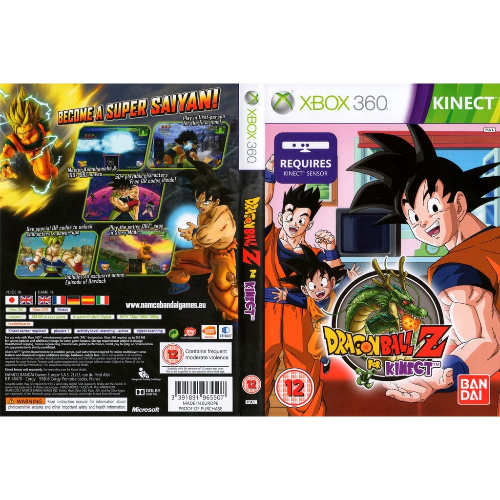 Dragon ball best sale z for kinect