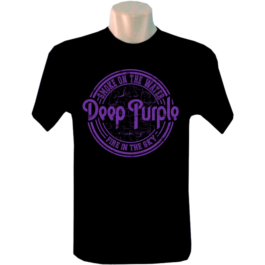 Camiseta masculina Deep Purple bandas rock
