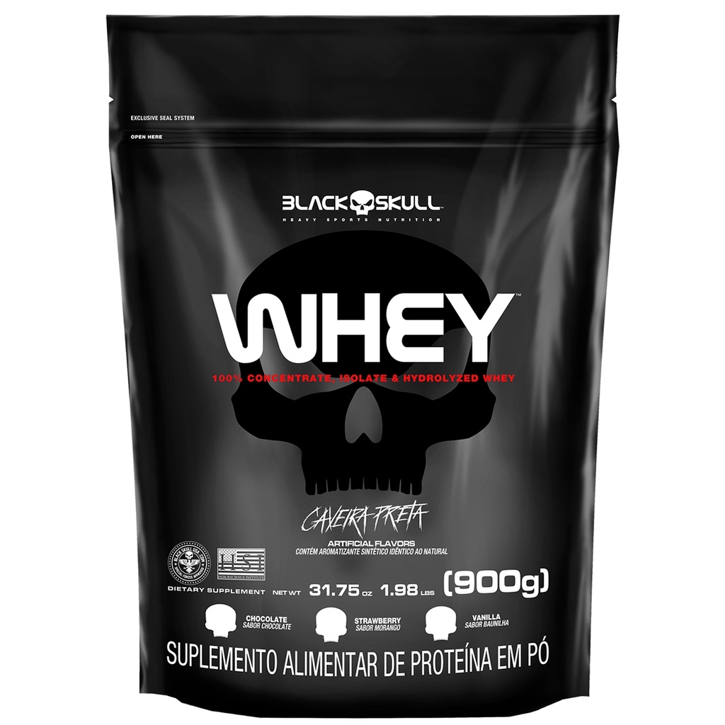 Whey Protein Concentrado, Whey Protein Isolado e Whey Protein Hidrolisado – Black Skull