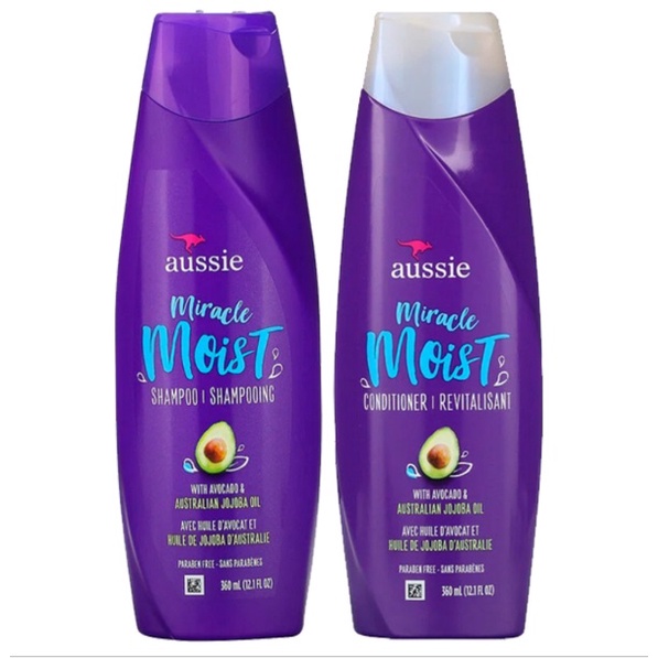 Aussie Kit Shampoo Condicionador Moist Abacate Avocado 360ml | Shopee ...