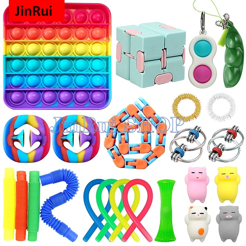 Kit C/3 Pop It Figet Toy Fidgets Toys Anti Stress Estresse Brinquedo