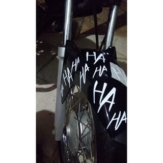 Adesivos Hahaha para Paralamas de Moto, Capacete, Bike - Adesivo do Coringa HAHA