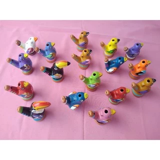 Apito Passarinho cerâmica cada