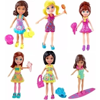 Polly Pocket Kit 6 Personagens Original Mattel