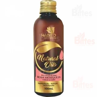 ´Óleo Rosa Mosqueta Hábito Cosméticos Multifuncional Para Cabelos e Corpo
