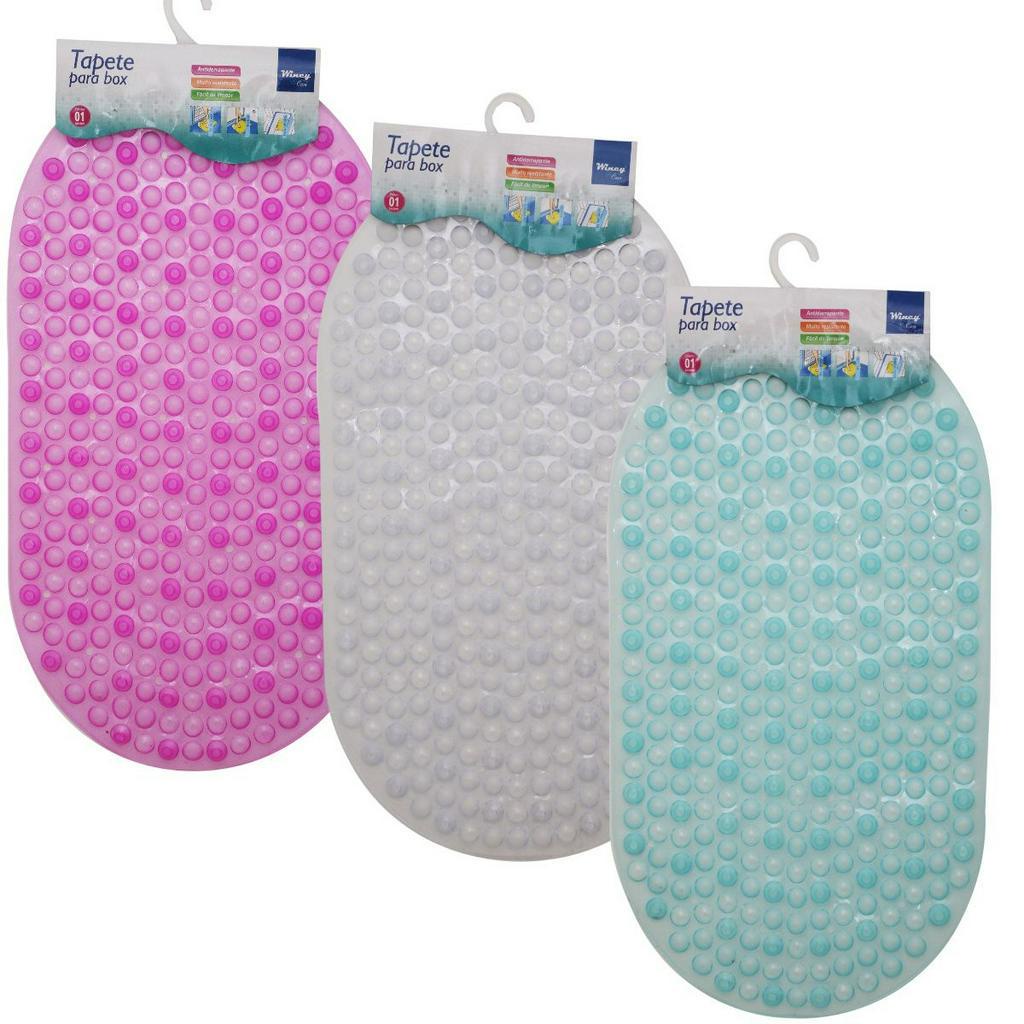 Tapete De Bolinhas Antiderrapante Para Box 38x68cm Oval | Shopee Brasil