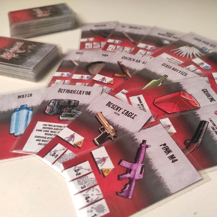 16 Cartas de equipamento Zombicide + Sleeves Shopee Brasil